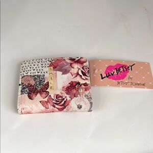 Betsey Johnson Pink and Red Floral Wallet